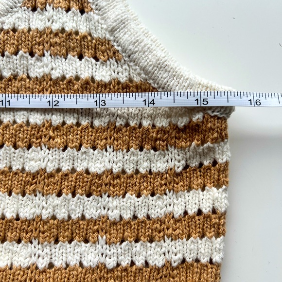 Madewell Open Knit Striped Open-Stitch Sweater Tank! NWT! - Picture 10 of 13